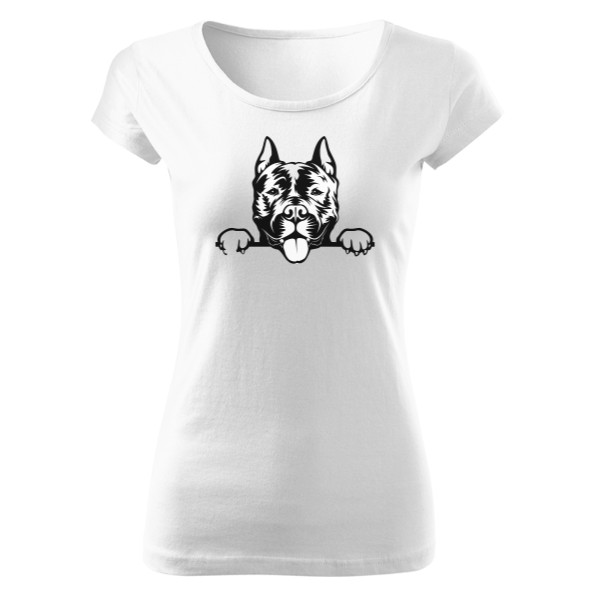 Tričko s potiskem Dámské triko se psem 