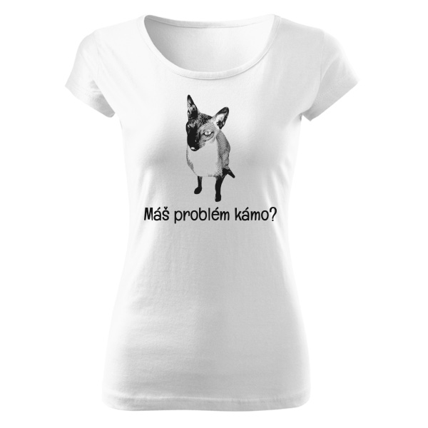 Dámské tričko "Máš problém kámo?"