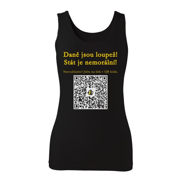 Tričko s potlačou Daně jsou loupež (FB)