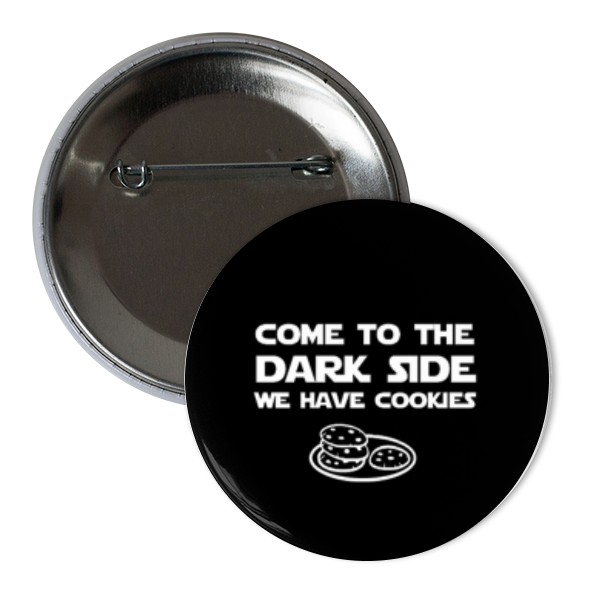 Odznáček  s potiskem Dark side Placka