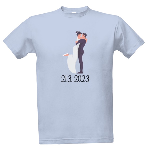 Tričko s potiskem Datum svatby