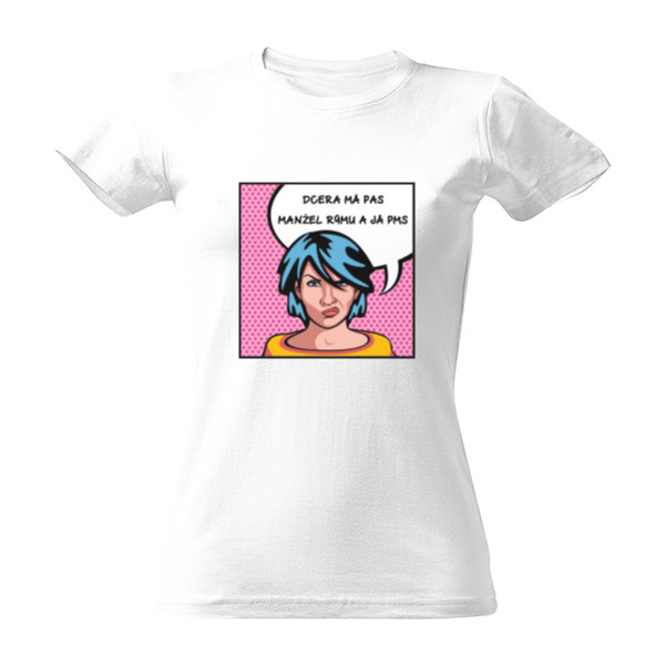Tričko s potiskem DCERA MÁ PAS