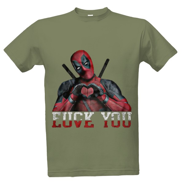 Tričko s potiskem Deadpool (F*CK/LOVE)