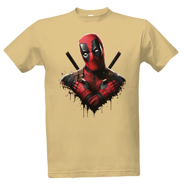 Tričko s potiskem Deadpool - superhrdina