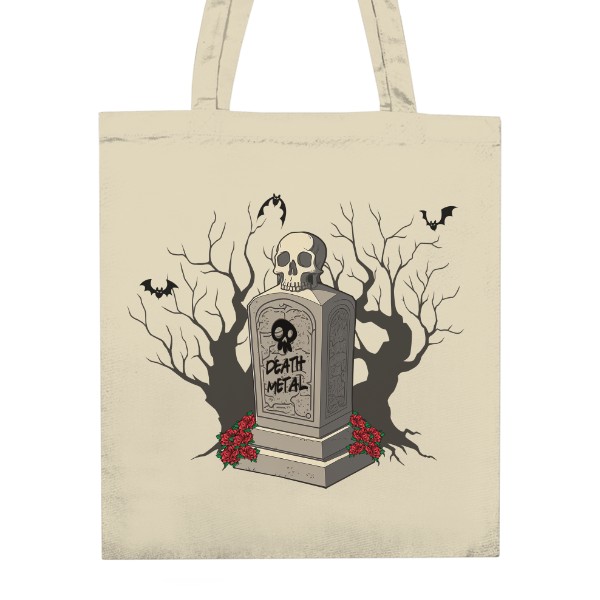 Unisex Cotton Bag s potiskem Death metal