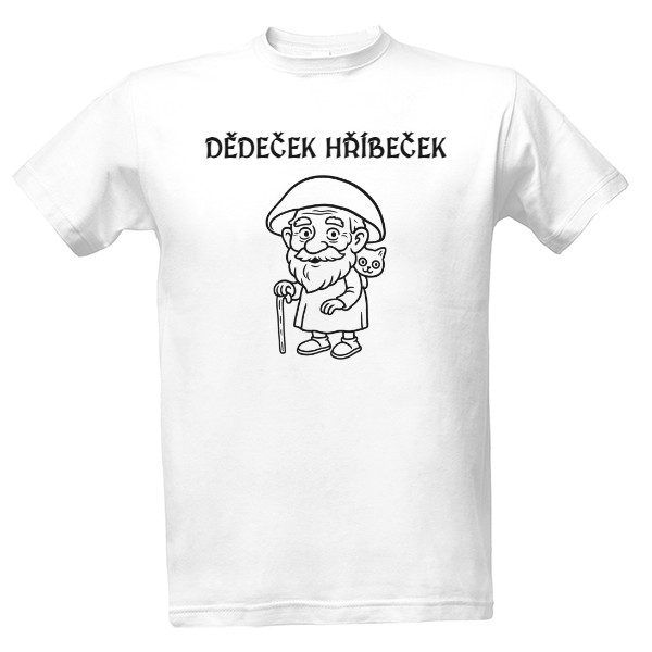 Tričko s potiskem dědeček hříbeček