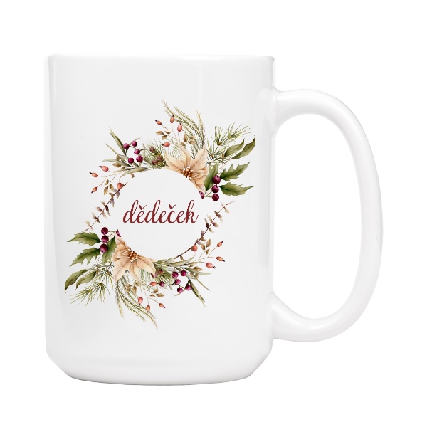 Dědeček s vánoční tématikou