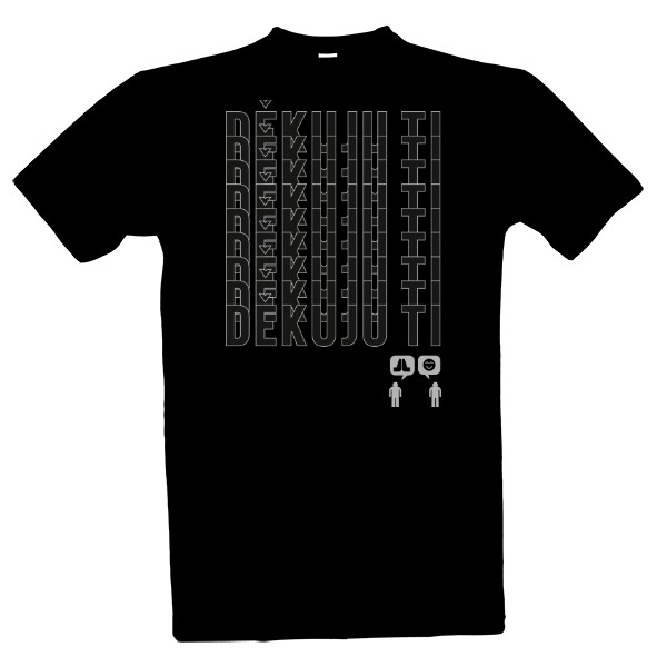 Tričko s potiskem Děkuju ti