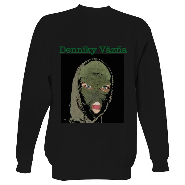 Mikina bez kapuce Unisex s potiskem Denníky Väzňa Mikina Merch
