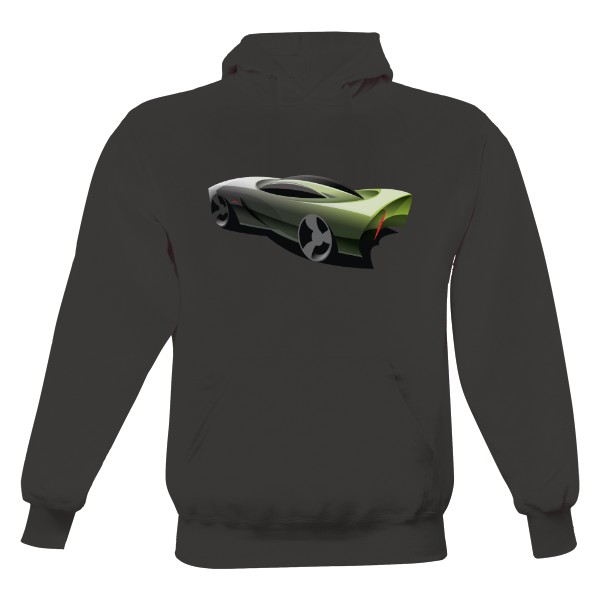 Pánská mikina s kapucí s potiskem Design auta 2