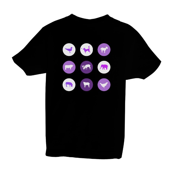 Design se zvířaty – dětské tričko Bio neutral