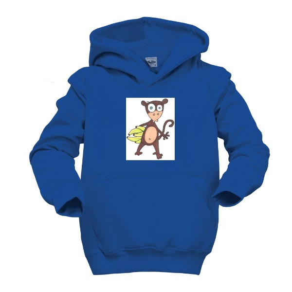 Dětská mikina s kapucí s potiskem Dětská mikina s kapucí OPIČKA