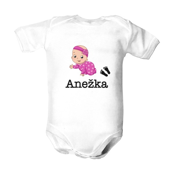 Dětské body  s potiskem Body se jménem