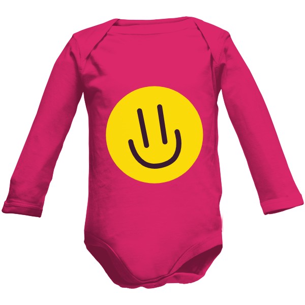 Detské body Long  s potlačou Dětské body se smajlíkem