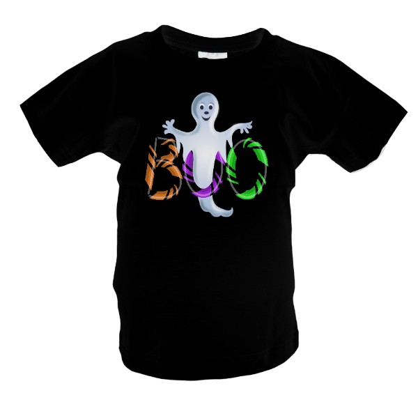 Tričko s potiskem Dětské tričko - 3D duch BOO