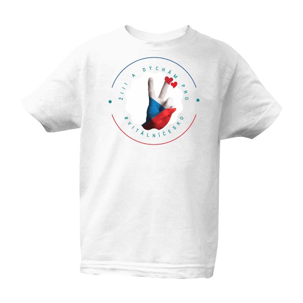 Tričko s potiskem Dětské tričko vitální Česko