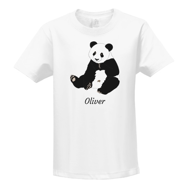 Tričko s potiskem Dětské triko - vánoční panda