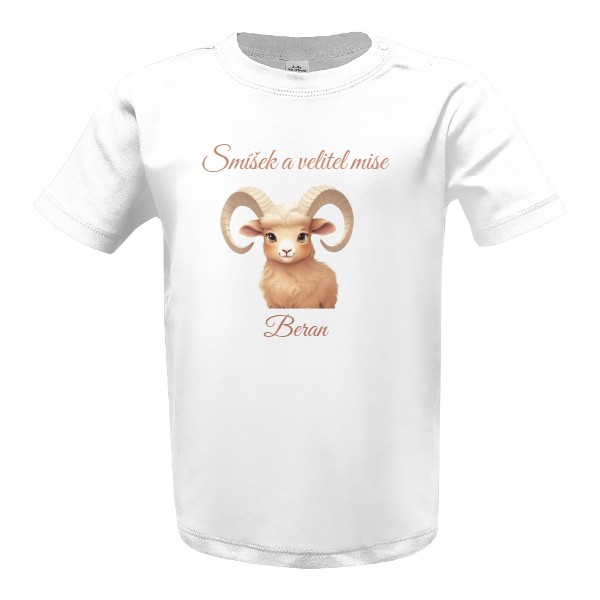 Tričko s potiskem Dětský zvěrokruh - Beran 