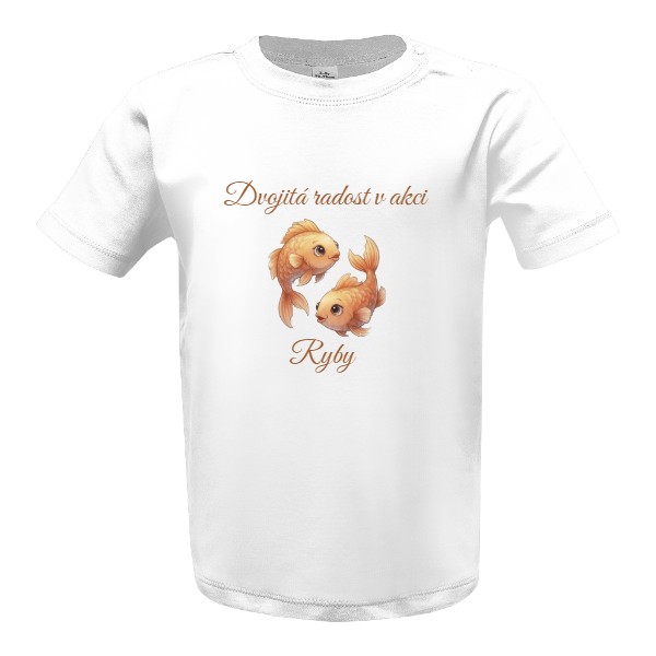 Tričko s potlačou Dětský zvěrokruh - Ryby