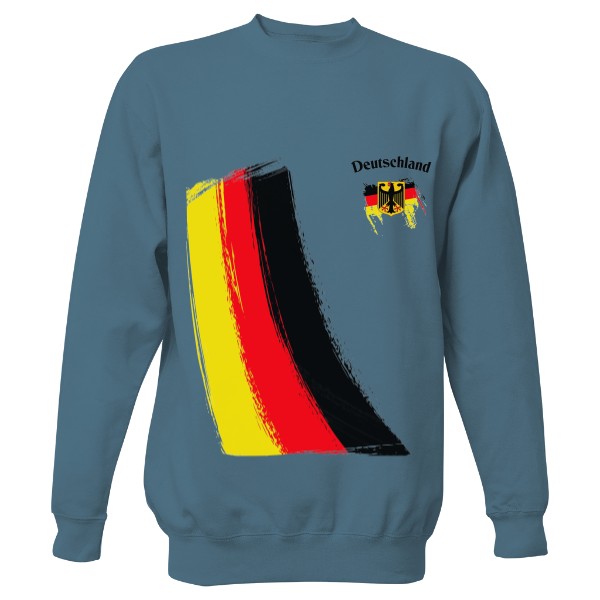 Mikina bez kapuce Unisex s potiskem Deutschland - hoodie
