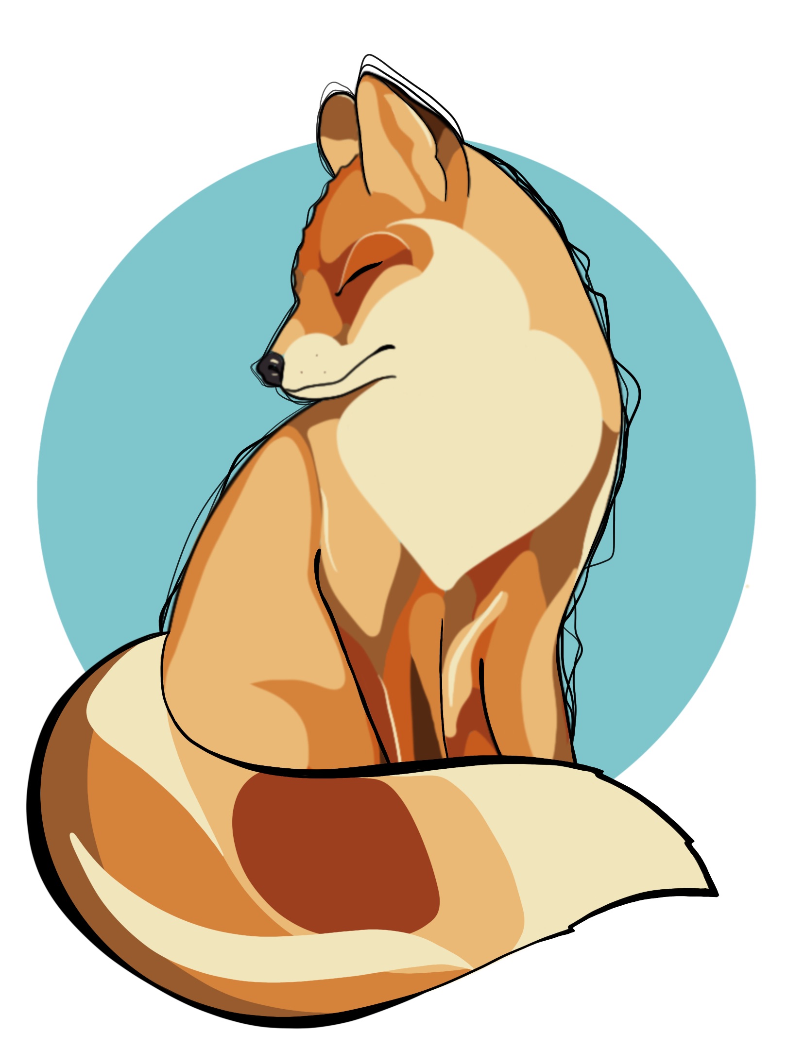 Tričko s potiskem Liška Ella