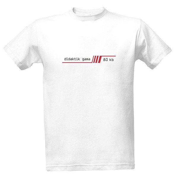 Tričko s potiskem Didaktik gama - černé logo