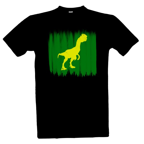 T-shirt Dilophosaurus - yellow