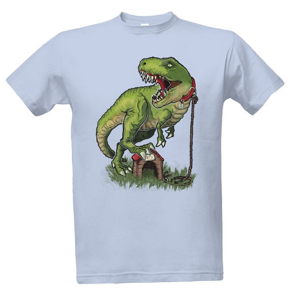 Tričko s potiskem Dinosauří mazlíček - Pánské