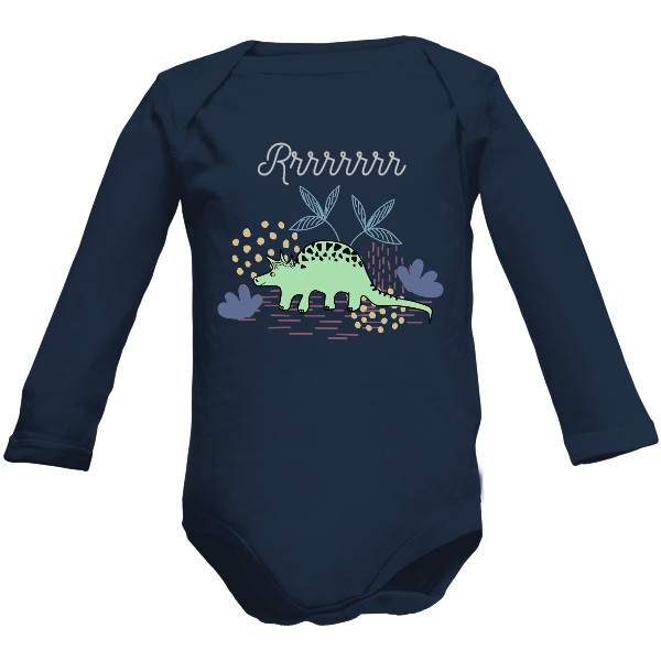 Dětské body Long  s potiskem Dinosaurus 1
