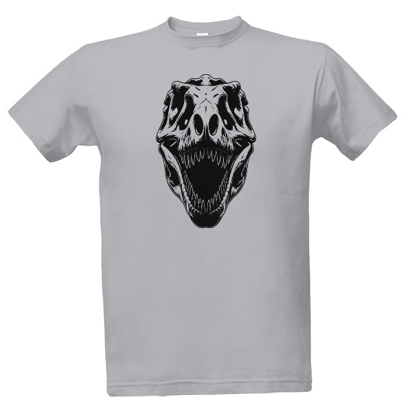 Tričko s potlačou dinosaurus lebka