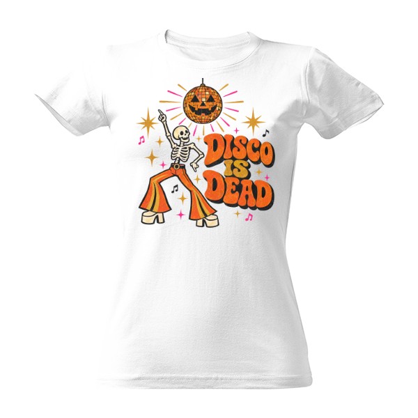 T-shirt Disco Is Dead – Dancing Skeleton And Disco Ball