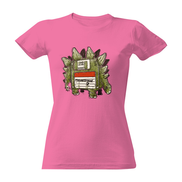 Tričko s potiskem Disketosaurus - Dámské