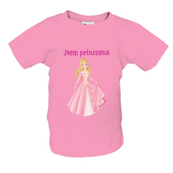Dívčí triko Jsem princezna