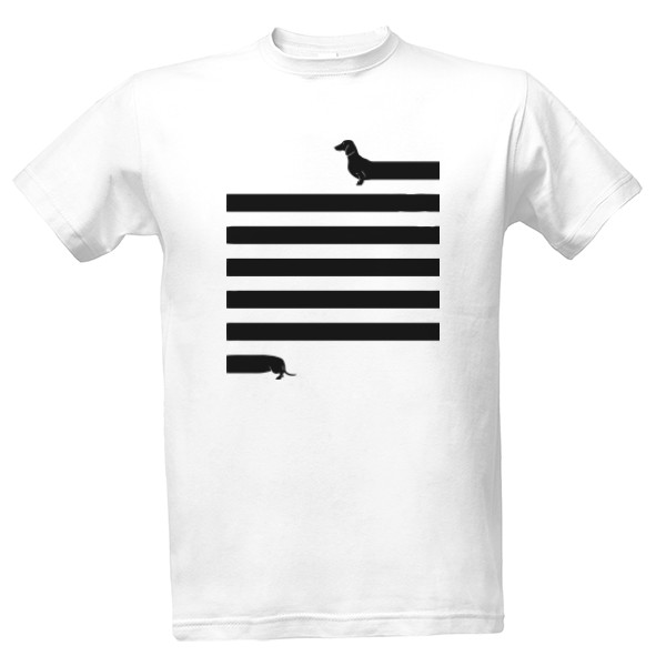 Dlouhy jezevcik Panske triko T-shirt