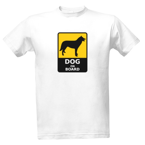 Tričko s potiskem Dog on board