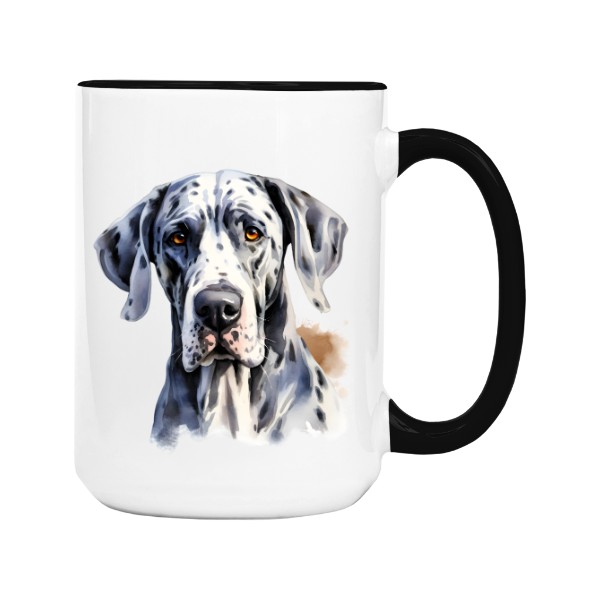 Hrnek velký barevný s potiskem Doga 2