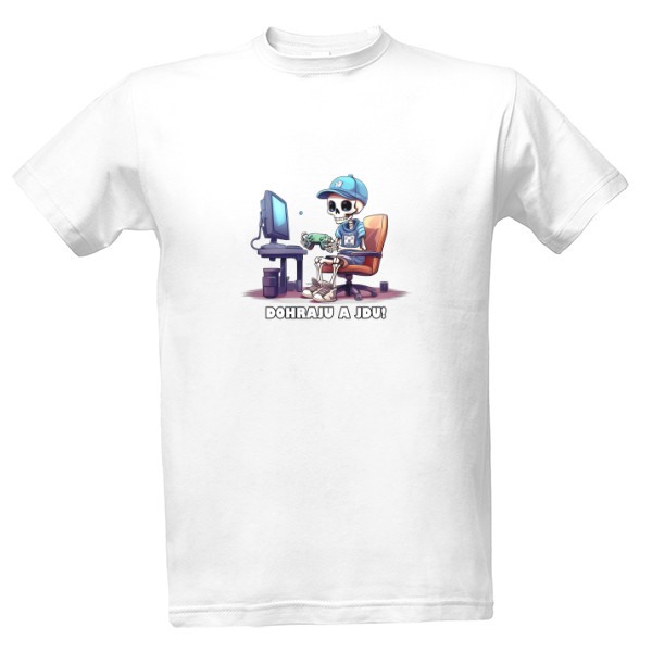 Tričko s potiskem Dohraju a jdu ! Pro milovníky her