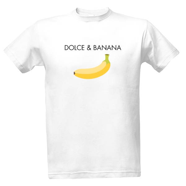 Tričko s potiskem Dolce & Banana logo