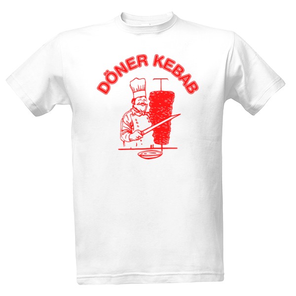 Tričko s potiskem Doner Kebab přední strana