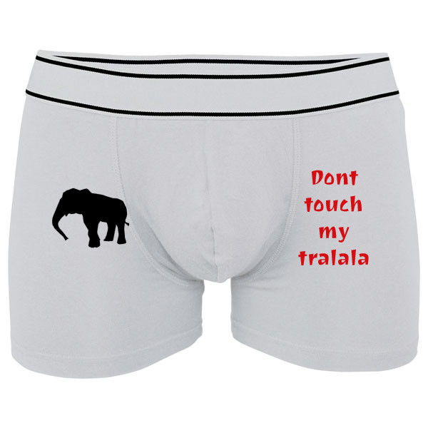 Boxerky Kariban s potiskem Dont touch my tralala