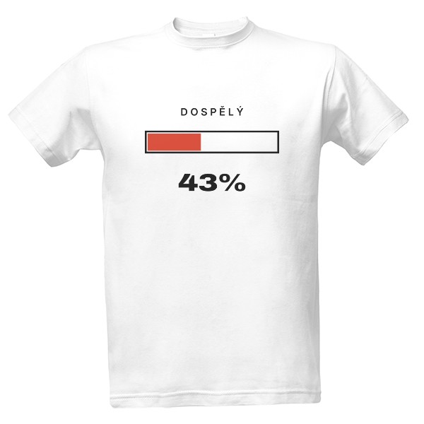 Tričko s potiskem Dospělý 43 % (pánské)