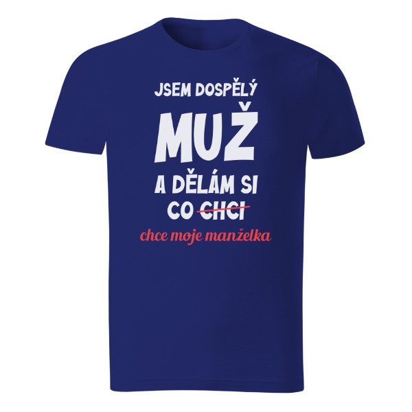 Tričko s potlačou Dospělý muž