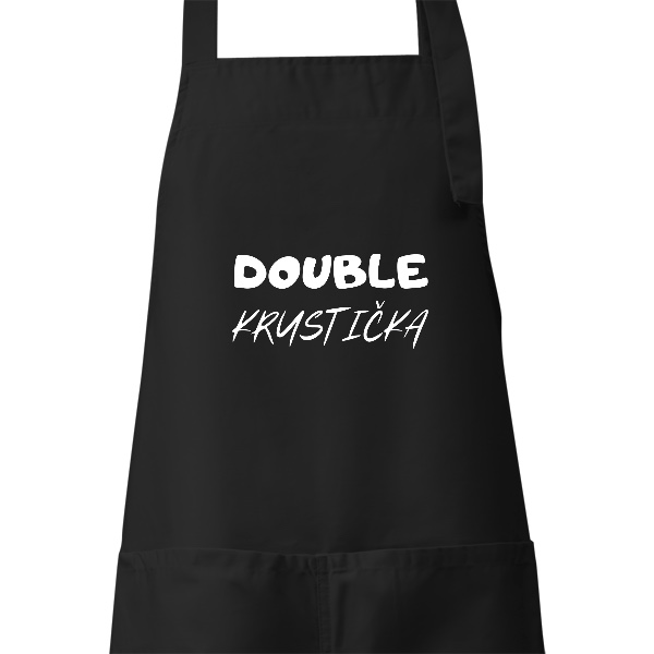 Zástěra s potiskem Double krustička