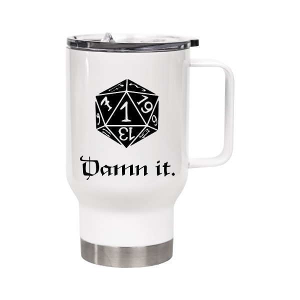 DnD Dice - Damn it (cup)
