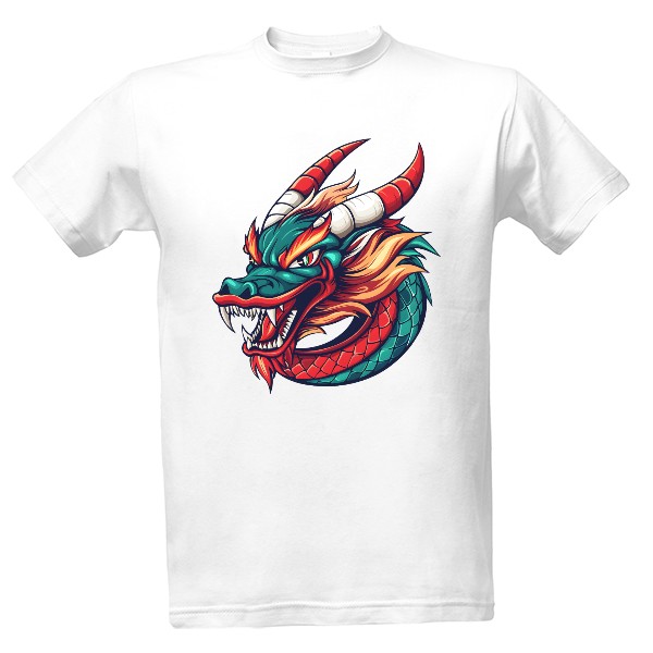 Tričko s potlačou Dračí hlava