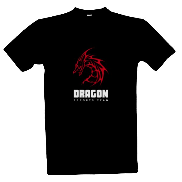 Tričko s potiskem Dragon black