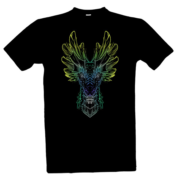 T-shirt Dragon - colored
