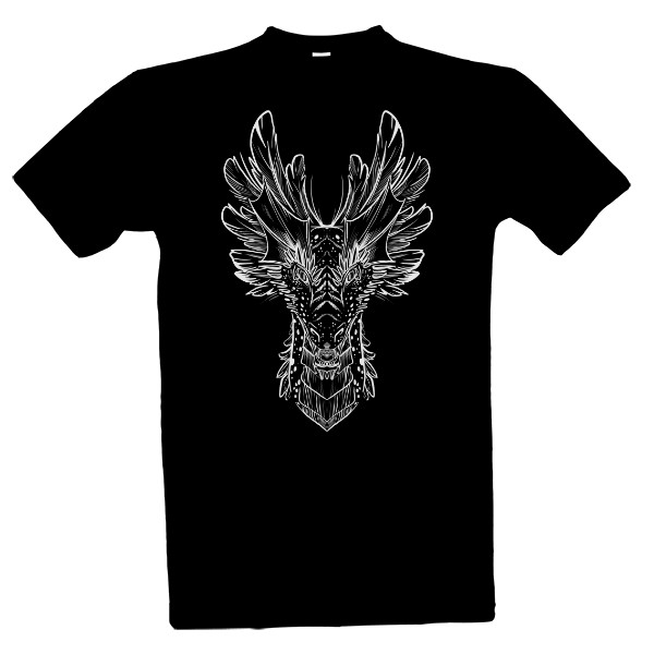 T-shirt Dragon - white