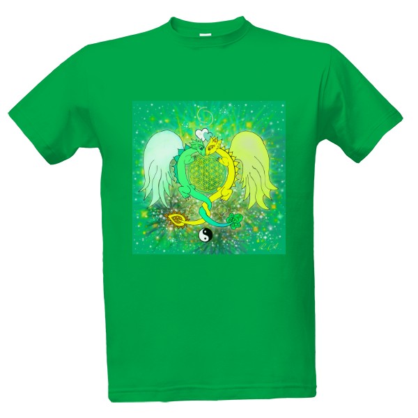 T-shirt Dragons in Love - pattern no.2