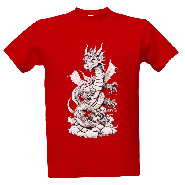 Tričko s potiskem Drak 1